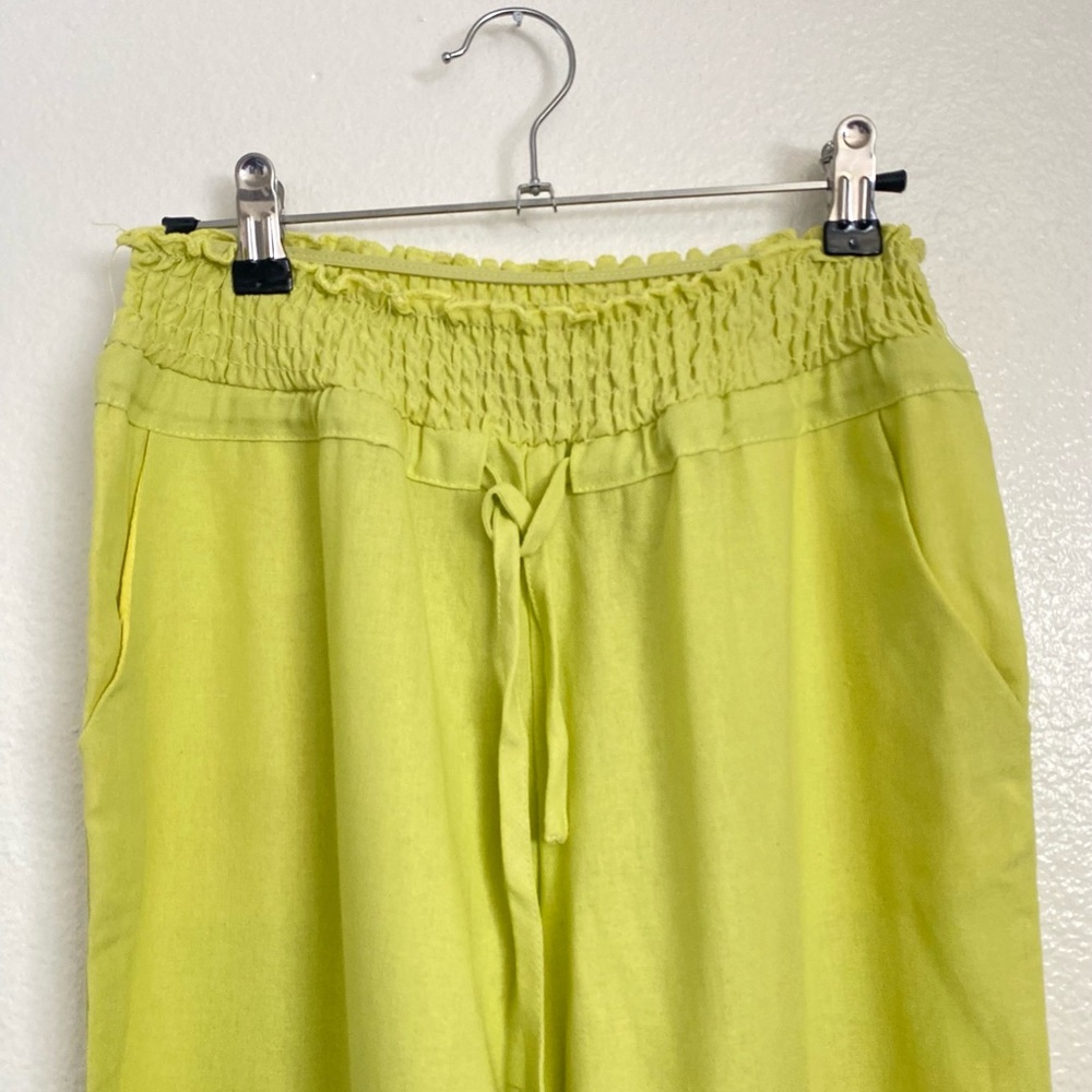 New Look Lime Green Wide Leg Pants - Picture 6 of 14